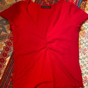Red Brandy Melville shirt
